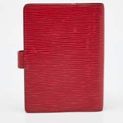 Louis Vuitton Red Epi Leather Small Ring Agenda Cover