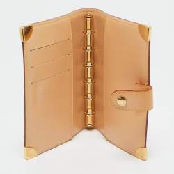 مملوكة مسبقًا Louis Vuitton White Monogram Multicolor Canvas Small Agenda Ring Cover