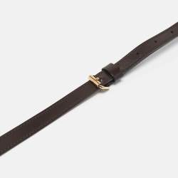 Pre Owned Louis Vuitton Brown Leather Adjustable Shoulder Bag Strap