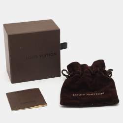 Pre Owned Louis Vuitton Float the Boat Crystal Resin Wood Gold Tone Necklace and Earrings Set