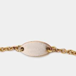 Louis Vuitton Flower Full Gold Tone Station Bracelet