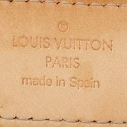 Louis Vuitton Blanc Corail Monogram Vernis LV Frame Belt 85CM