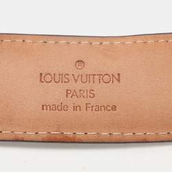 Louis Vuitton Damier Ebene Canvas Ellipse Belt 85CM