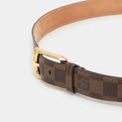 Louis Vuitton Damier Ebene Canvas Ellipse Belt 85CM