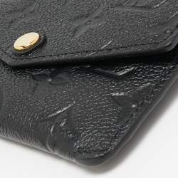 Pre Owned Louis Vuitton Black Monogram Empreinte Leather Key Pouch