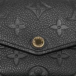 Pre Owned Louis Vuitton Black Monogram Empreinte Leather Key Pouch