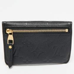 Pre Owned Louis Vuitton Black Monogram Empreinte Leather Key Pouch