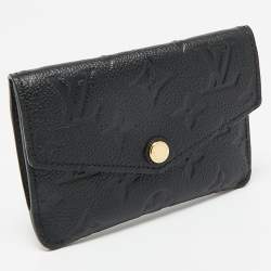 Pre Owned Louis Vuitton Black Monogram Empreinte Leather Key Pouch