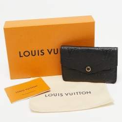 Pre Owned Louis Vuitton Black Monogram Empreinte Leather Key Pouch