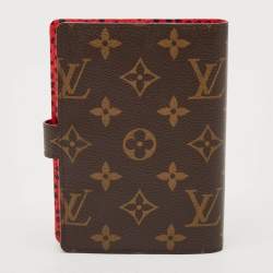 Pre Owned Louis Vuitton x Yayoi Kusama Monogram Canvas Small Ring Agenda Cover