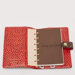 Pre Owned Louis Vuitton x Yayoi Kusama Monogram Canvas Small Ring Agenda Cover