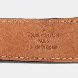 Pre Owned Louis Vuitton Monogram Canvas LV Initiales Belt 85 CM