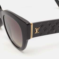 Pre Owned Louis Vuitton Black Gradient LV Empreinte Square Sunglasses