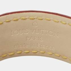 Louis Vuitton Koala Leather Gold Tone Bracelet S