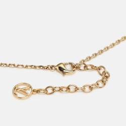 Louis Vuitton Gold/Silver Tone Logomania Necklace