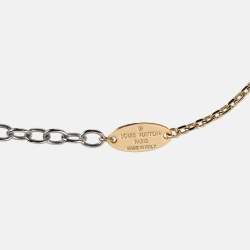 Louis Vuitton Gold/Silver Tone Logomania Necklace