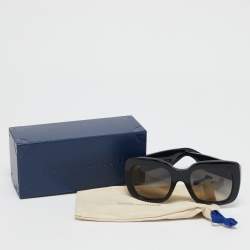 Pre Owned Louis Vuitton Black Gradient Z1611W LV Empreinte Square Sunglasses