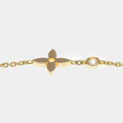 Louis Vuitton 18K Rose Gold and Diamond Monogram Idylle Pendant Necklace