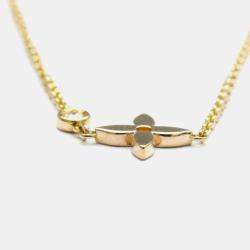Louis Vuitton 18K Rose Gold and Diamond Monogram Idylle Pendant Necklace
