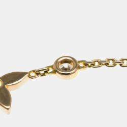Louis Vuitton 18K Rose Gold and Diamond Monogram Idylle Pendant Necklace