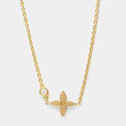 Louis Vuitton 18K Rose Gold and Diamond Monogram Idylle Pendant Necklace