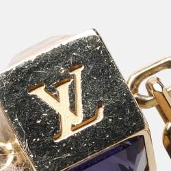 Pre Owned قلادة لويس فيتون معدن باللون الذهبي كريستال غامبل