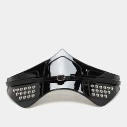 Louis Vuitton Black Vernis Leather Louise Corset Belt 70CM