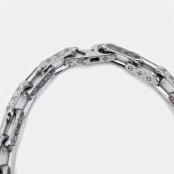 Pre Owned Louis Vuitton Monogram Silver Tone Chain Necklace