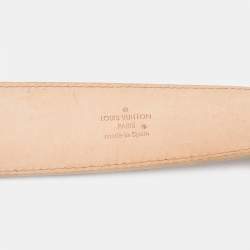Louis Vuitton Damier Azur Canvas LV Initiales Belt 95CM