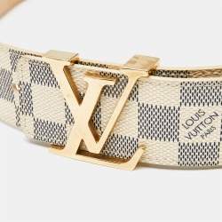 Louis Vuitton Damier Azur Canvas LV Initiales Belt 95CM