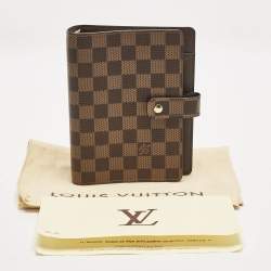 Louis Vuitton Damier Ebene Canvas Medium Ring Agenda Cover