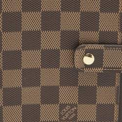 Louis Vuitton Damier Ebene Canvas Medium Ring Agenda Cover