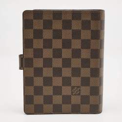Louis Vuitton Damier Ebene Canvas Medium Ring Agenda Cover