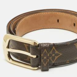 Louis Vuitton Monogram Canvas Buckle Belt 90 CM