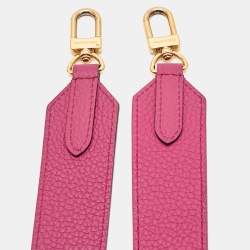 Louis Vuitton Pink/Burgundy Leather Shoulder Bag Strap