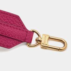 Louis Vuitton Pink/Burgundy Leather Shoulder Bag Strap