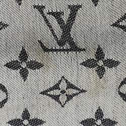 Louis Vuitton Grey/Black Monogram Wool/Silk Shine Shawl