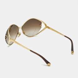 Louis Vuitton Gold Tone/Brown Gradient Z0410U Laurel Sunglasses
