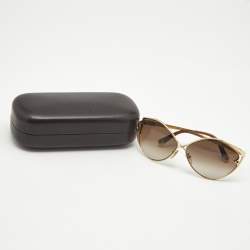 Louis Vuitton Gold Tone/Brown Gradient Z0410U Laurel Sunglasses