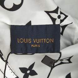 Louis Vuitton Black/White Monogram Synthetic Bucket Hat M