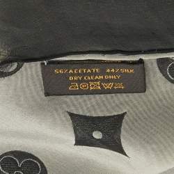 Louis Vuitton Black/Cream Monogram Silk Blend Stole