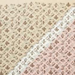 Louis Vuitton Beige/Pink Monogram Silk Square Scarf 