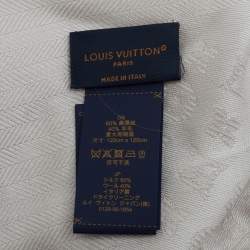 Louis Vuitton Creme Monogram Silk & Wool Evermore Shawl 