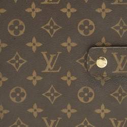 مملوكة مسبقًا أجندة غلاف لويس فيتون كانفاس مونوغرامي بخواتم كبيرة