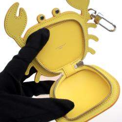 Louis Vuitton Yellow Monogram Crab Bag Charm