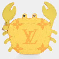 Louis Vuitton Yellow Monogram Crab Bag Charm