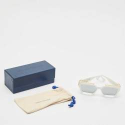Pre Owned Louis Vuitton White Mirrored Z1166W 1.1 Millionaires Sunglasses