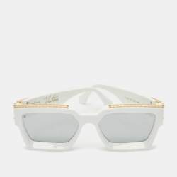 Pre Owned Louis Vuitton White Mirrored Z1166W 1.1 Millionaires Sunglasses