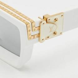 Pre Owned Louis Vuitton White Mirrored Z1166W 1.1 Millionaires Sunglasses
