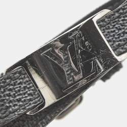 Louis Vuitton Damier Graphite Canvas Silver Tone Wrap Bracelet